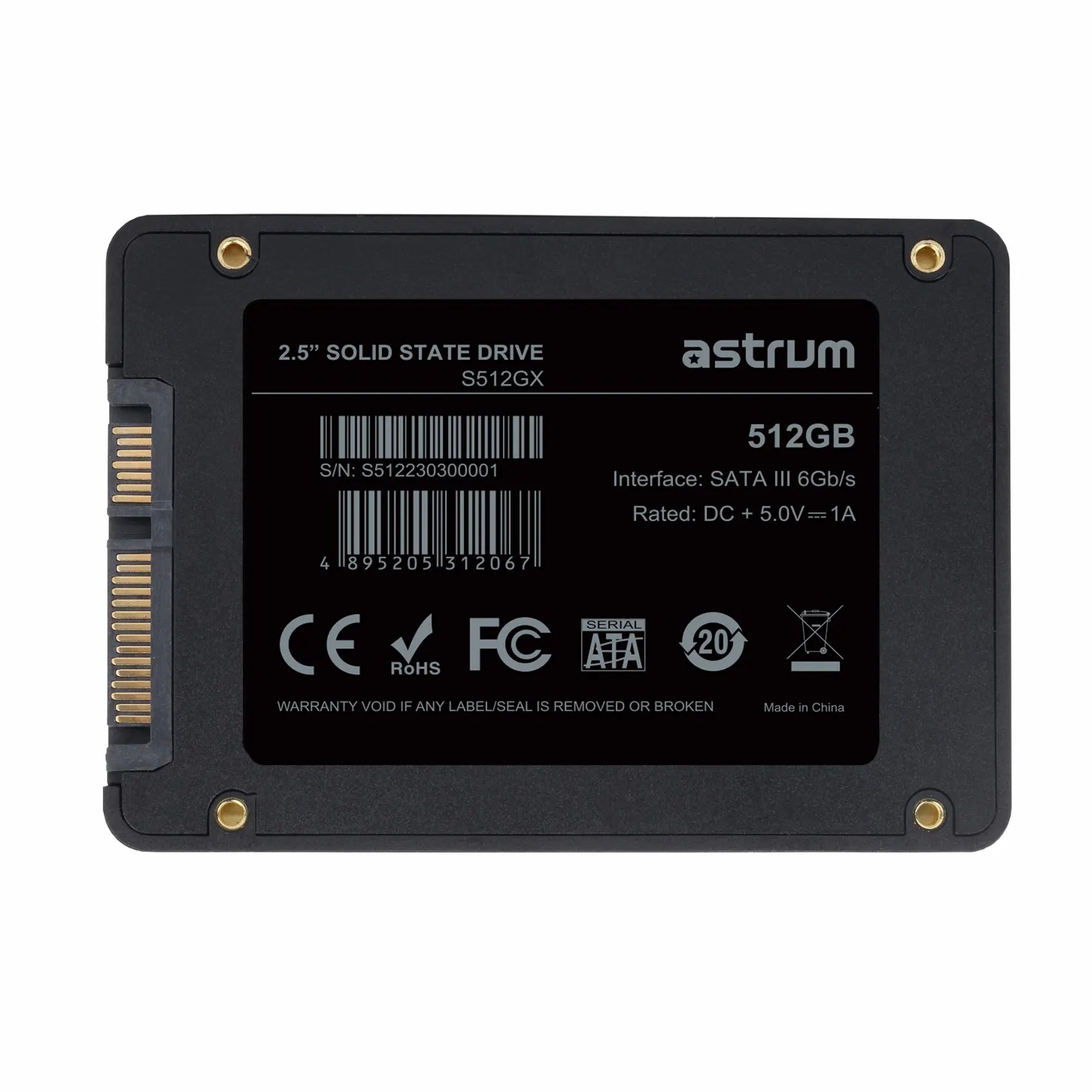 S512GX 512GB 2.5" SATA3 SSD Drive 545/49