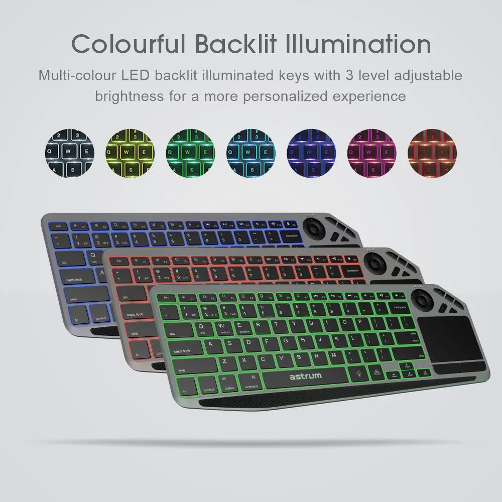 Multi Mode Wireless Keyboard + Touchpad - KT210