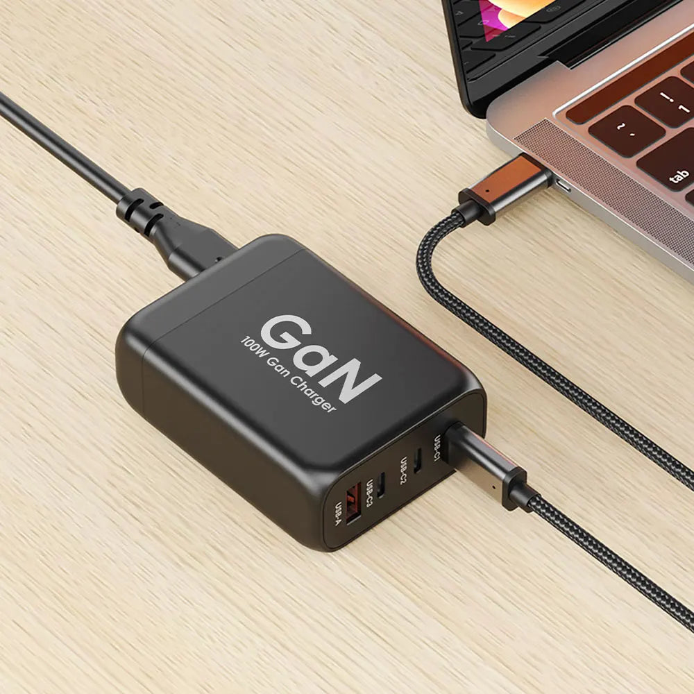 100W GaN fast Type-C PD 4 ports Charger, Laptop Mobile - Pro PD140