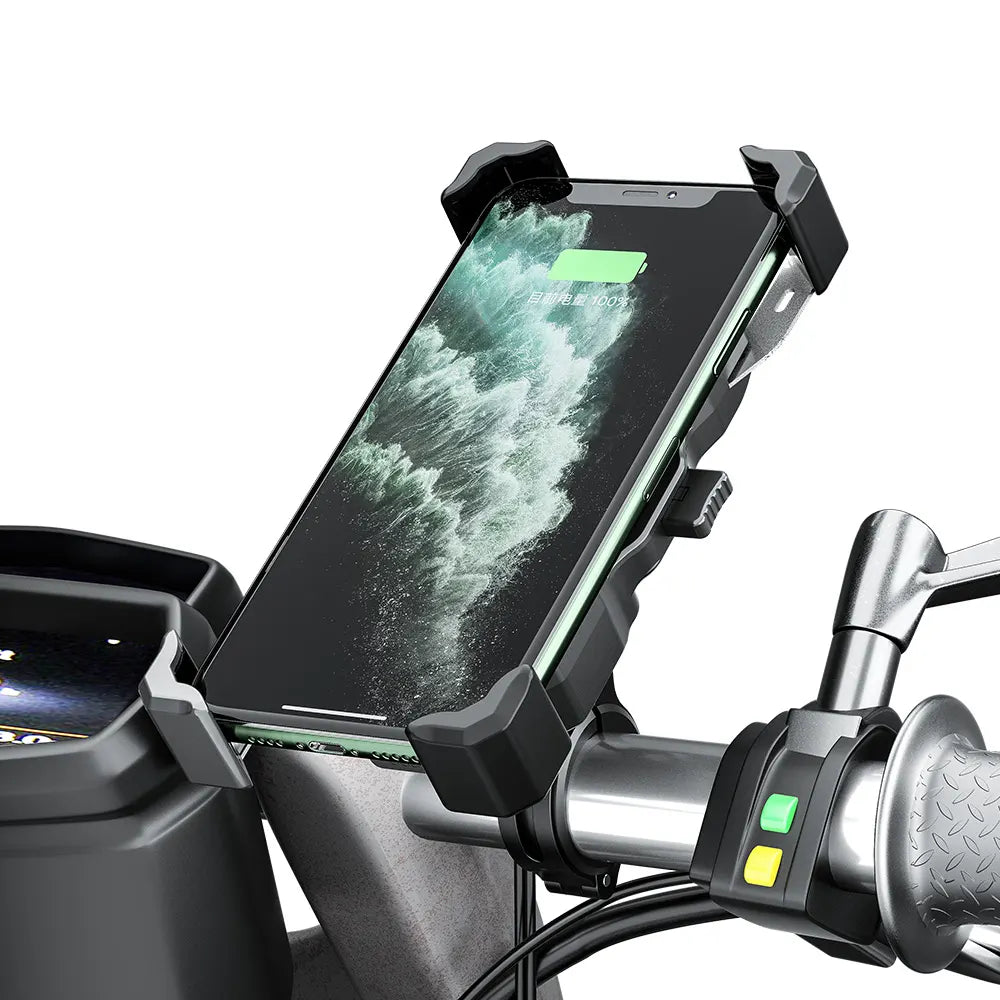 SH320 Pro Mount with Wireless Charging, Metal for Bike / Motorbike