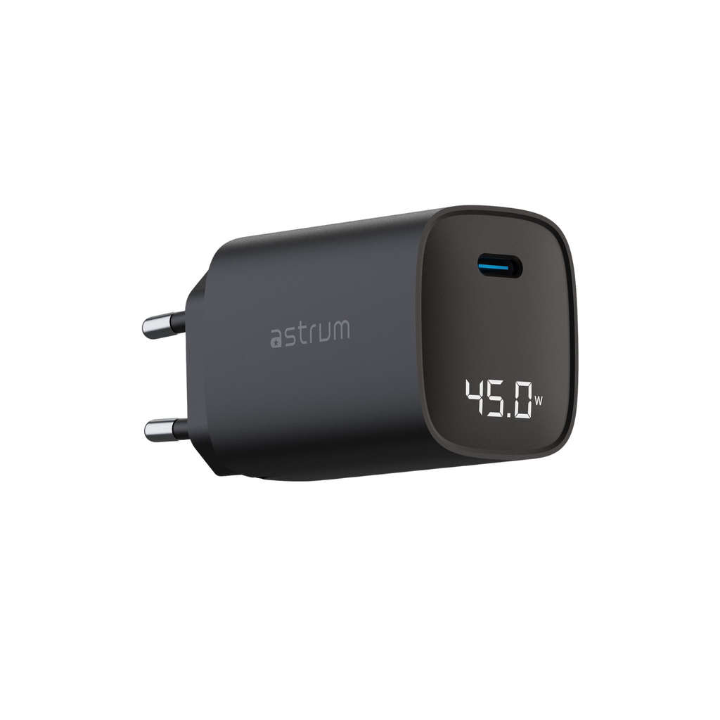 WATZ45L 45W PD Wall Charger USB-C LCD BK