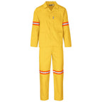 Trade Polycotton Conti - Suit Reflective Arms, Legs & Back - Orange Tape in Yellow — Print Fast Express