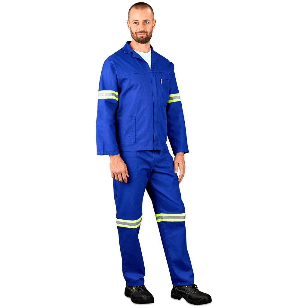 Technician 100% Cotton Conti Suit - Reflective Arms, Legs & Back - Yellow Tape — Print Fast Express