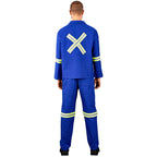 Technician 100% Cotton Conti Suit - Reflective Arms, Legs & Back - Yellow Tape — Print Fast Express