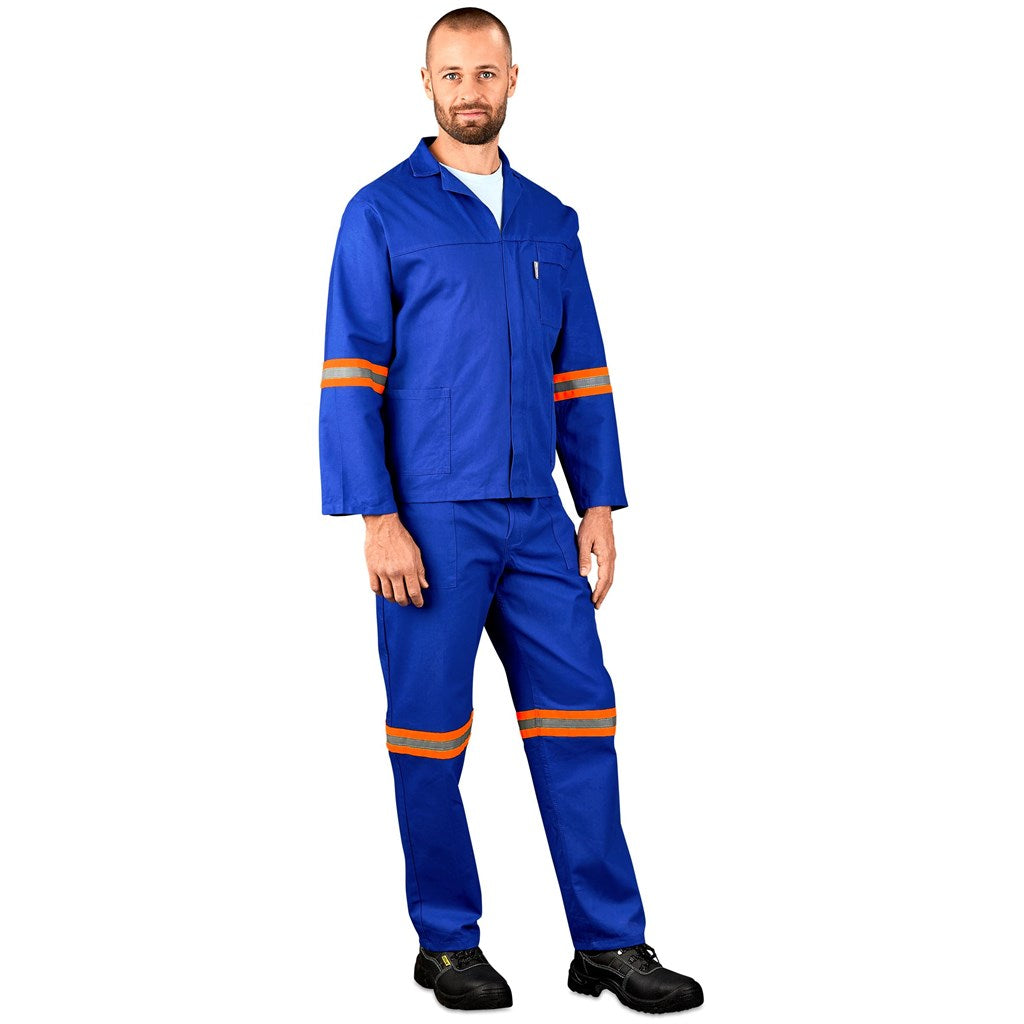 Technician 100% Cotton Conti Suit - Reflective Arms, Legs & Back - Orange Tape — Print Fast Express