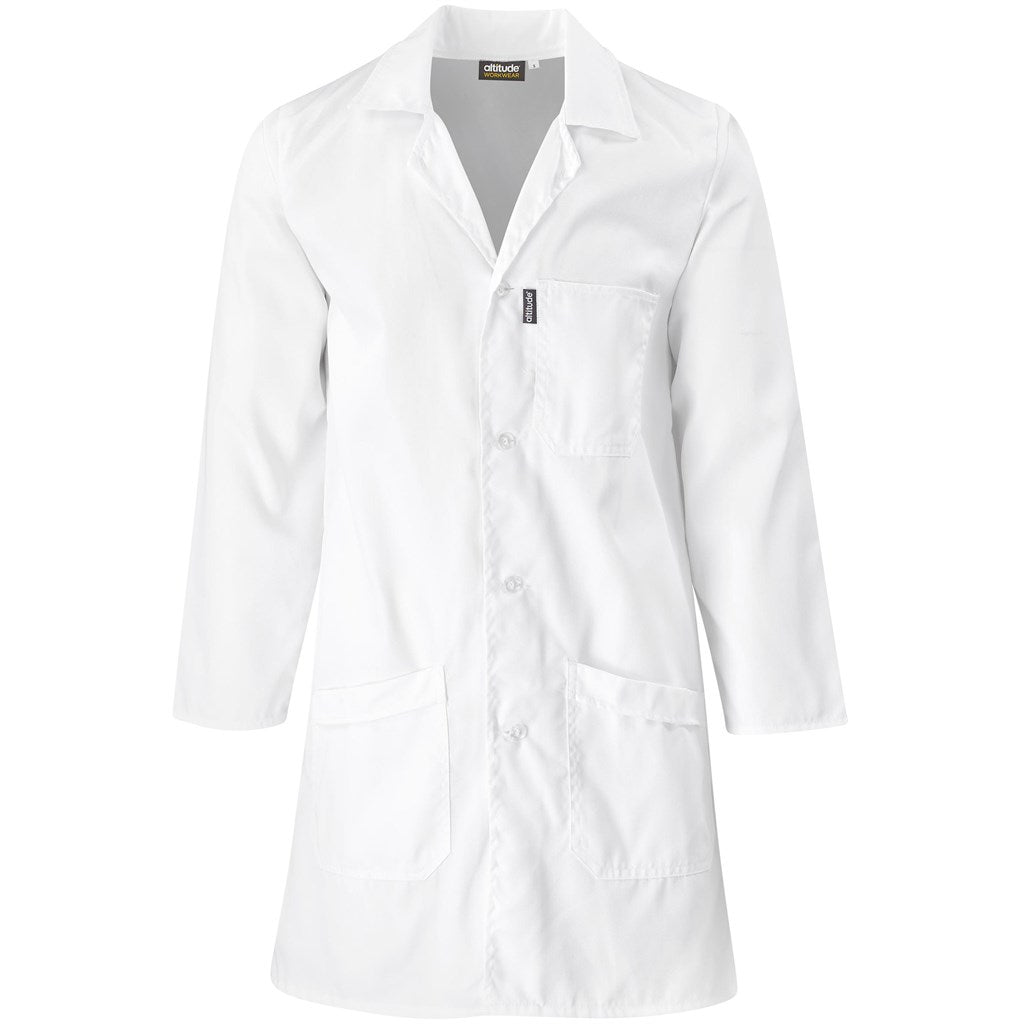 Prime Polycotton Dust Coat in White — Print Fast Express