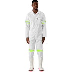 Safety Polycotton Boiler Suit - Reflective Arms & Legs - Yellow Tape — Print Fast Express