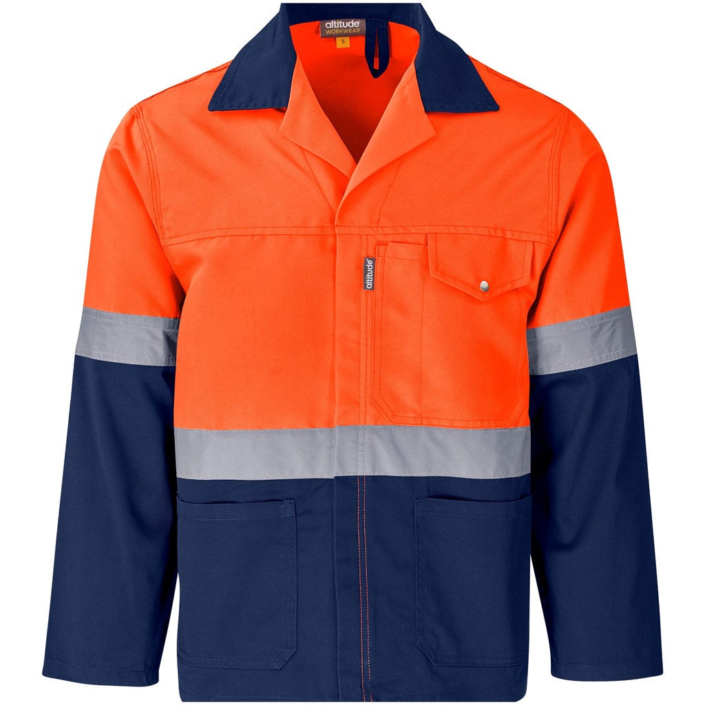 Traffic Premium Two-Tone Hi-Viz Reflective Jacket in Orange — Print Fast Express