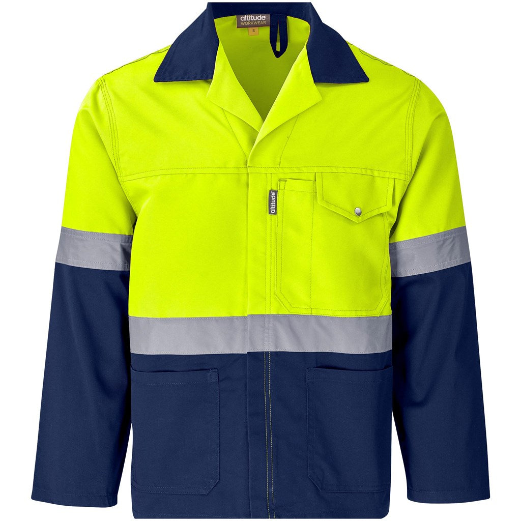 Traffic Premium Two-Tone Hi-Viz Reflective Jacket in Yellow — Print Fast Express