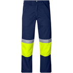 Traffic Premium Two-Tone Hi-Viz Reflective Pants in Yellow — Print Fast Express