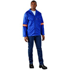 Site Premium Polycotton Jacket - Reflective Arms - Orange Tape — Print Fast Express