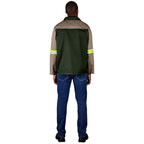 Site Premium Two-Tone Polycotton Jacket - Reflective Arms - Yellow Tape — Print Fast Express