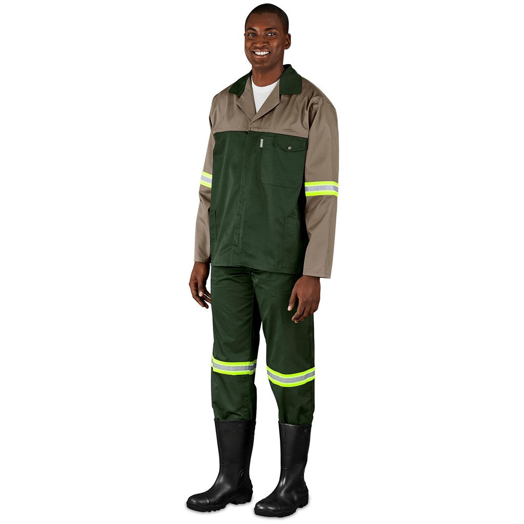 Site Premium Two-Tone Polycotton Jacket - Reflective Arms - Yellow Tape — Print Fast Express