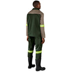 Site Premium Two-Tone Polycotton Jacket - Reflective Arms - Yellow Tape — Print Fast Express