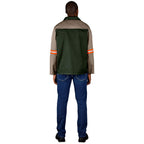 Site Premium Two-Tone Polycotton Jacket - Reflective Arms - Orange Tape — Print Fast Express