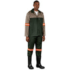 Site Premium Two-Tone Polycotton Jacket - Reflective Arms - Orange Tape — Print Fast Express