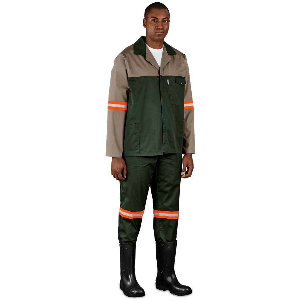 Site Premium Two-Tone Polycotton Jacket - Reflective Arms - Orange Tape — Print Fast Express