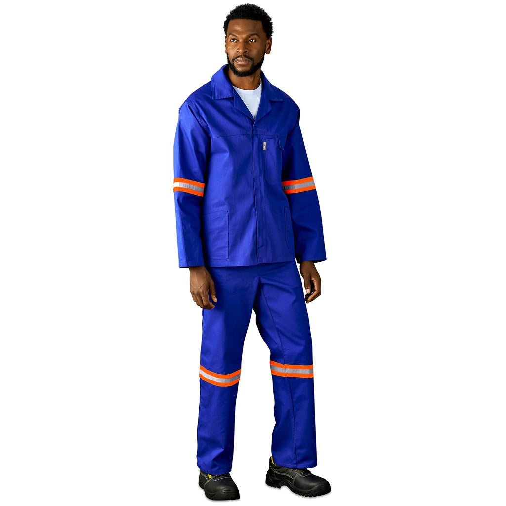 Artisan Premium 100% Cotton Jacket - Reflective Arms - Orange Tape — Print Fast Express