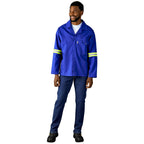 Artisan Premium 100% Cotton Jacket - Reflective Arms & Back - Yellow Tape — Print Fast Express