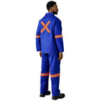 Artisan Premium 100% Cotton Jacket - Reflective Arms & Back - Orange Tape — Print Fast Express