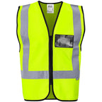 Direction En4 Hi-Viz Reflective Full Zip Vest in Yellow — Print Fast Express