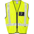 Airport Hi-Viz Reflective Full Zip Vest in Yellow — Print Fast Express