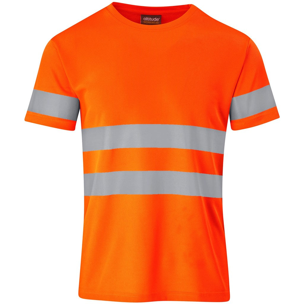 Construction Hi-Viz Reflective T-Shirt in Orange — Print Fast Express