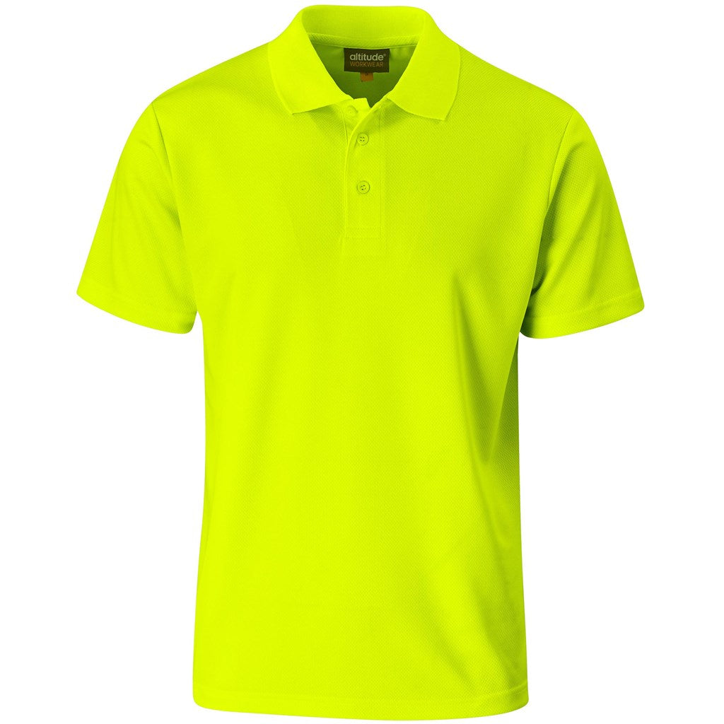 Sector Hi-Viz Golf Shirt in Yellow — Print Fast Express