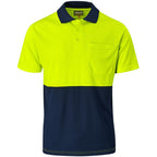 Inspector Two-Tone Hi-Viz Golf Shirt in Yellow — Print Fast Express