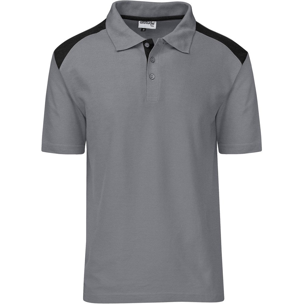 Mens Apex Golf Shirt in Grey — Print Fast Express