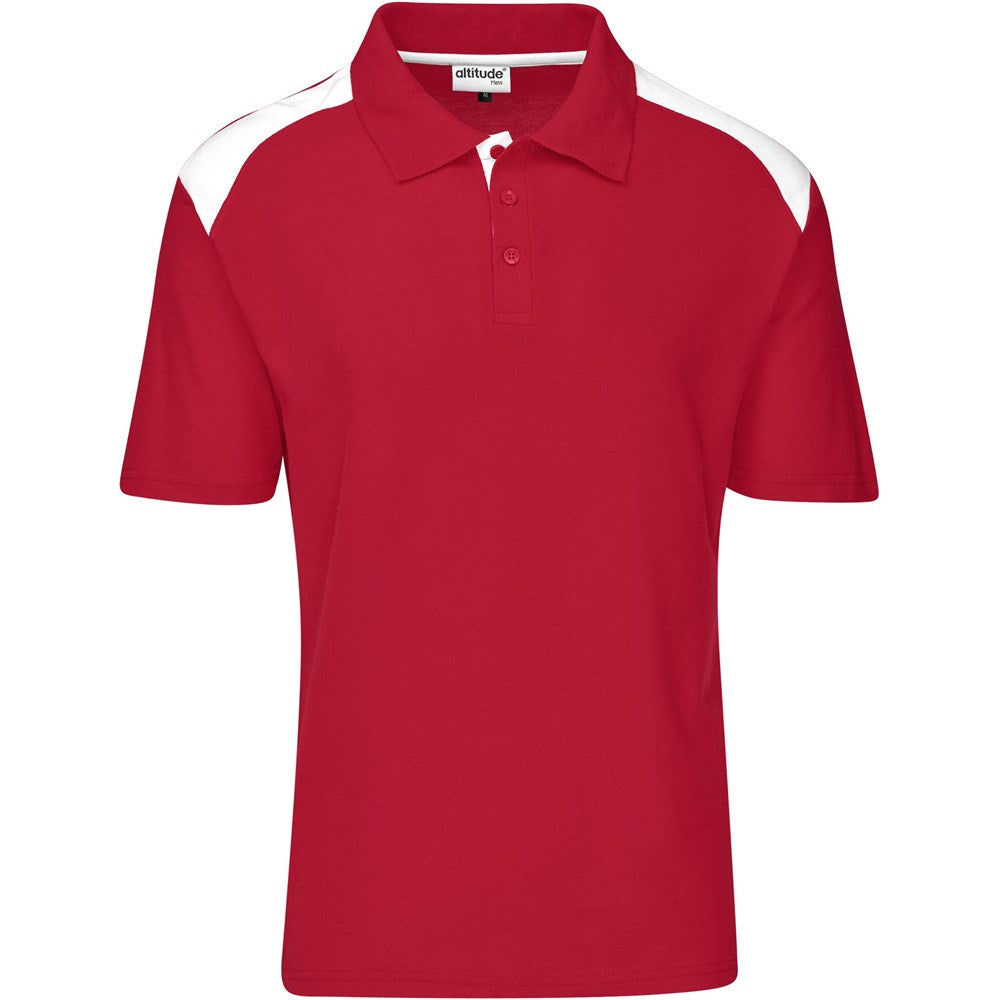 Mens Apex Golf Shirt in Red — Print Fast Express