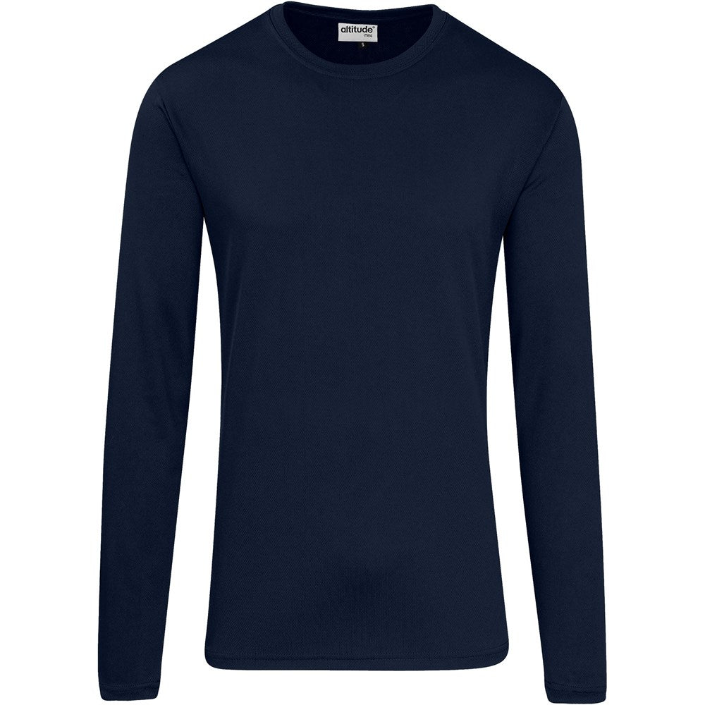 Mens Long Sleeve All Star T-Shirt in Navy — Print Fast Express