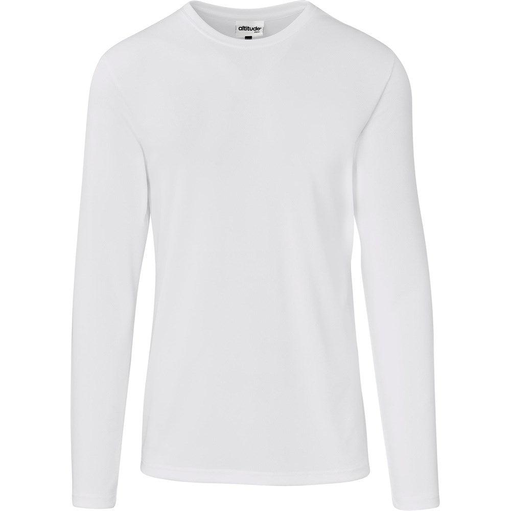 Mens Long Sleeve All Star T-Shirt in White — Print Fast Express