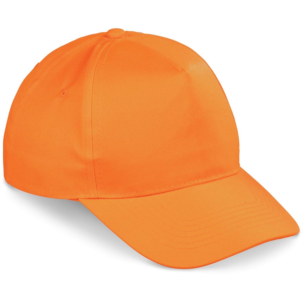Brooklyn Cap - 5 Panel in Orange — Print Fast Express
