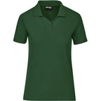 Ladies Basic Pique Golf Shirt in Dark Green — Print Fast Express