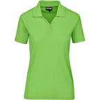 Ladies Basic Pique Golf Shirt in Lime — Print Fast Express