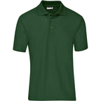 Mens Basic Pique Golf Shirt in Dark Green — Print Fast Express