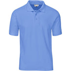 Mens Basic Pique Golf Shirt in Light Blue — Print Fast Express
