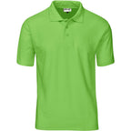 Mens Basic Pique Golf Shirt in Lime — Print Fast Express