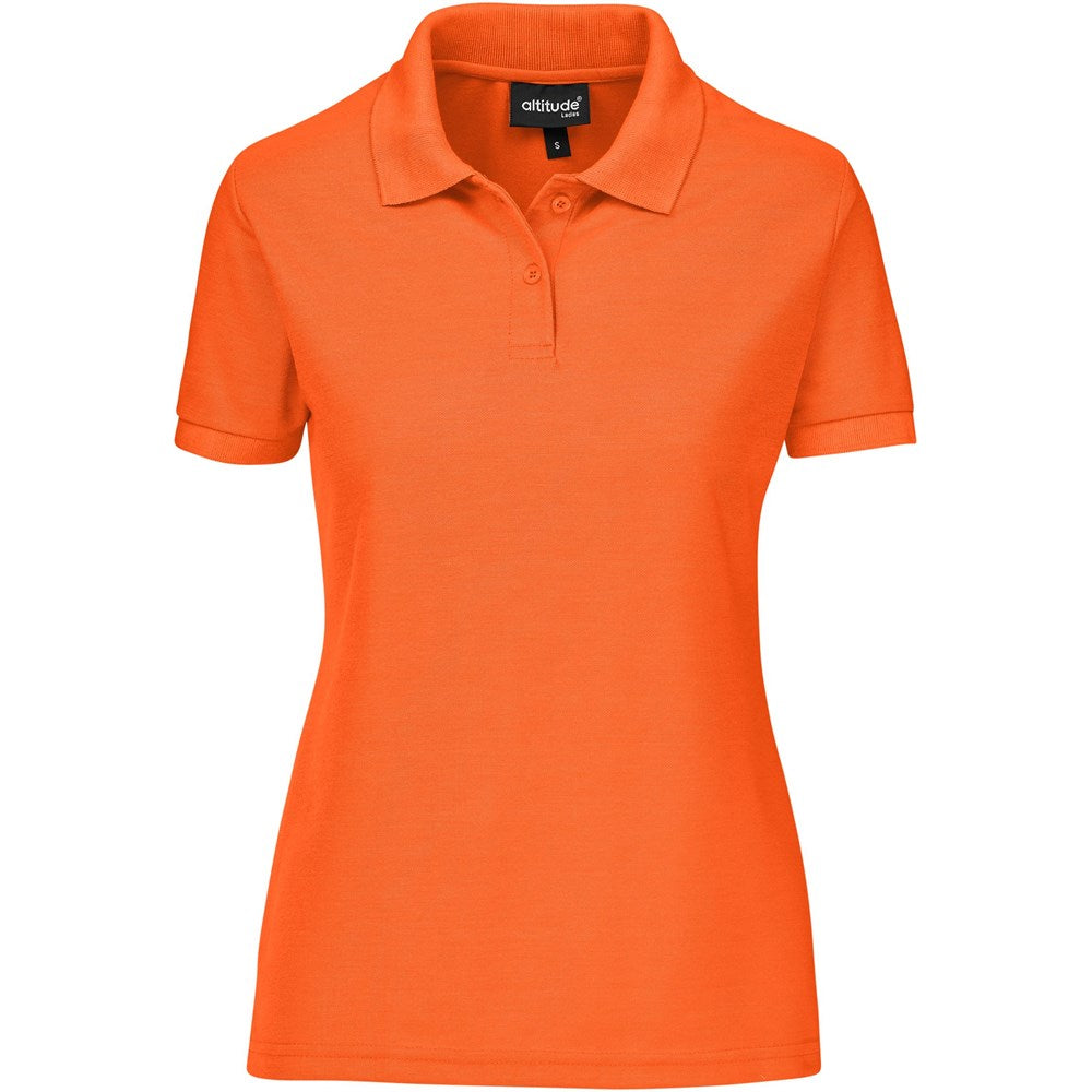 Ladies Everyday Golf Shirt in Orange — Print Fast Express