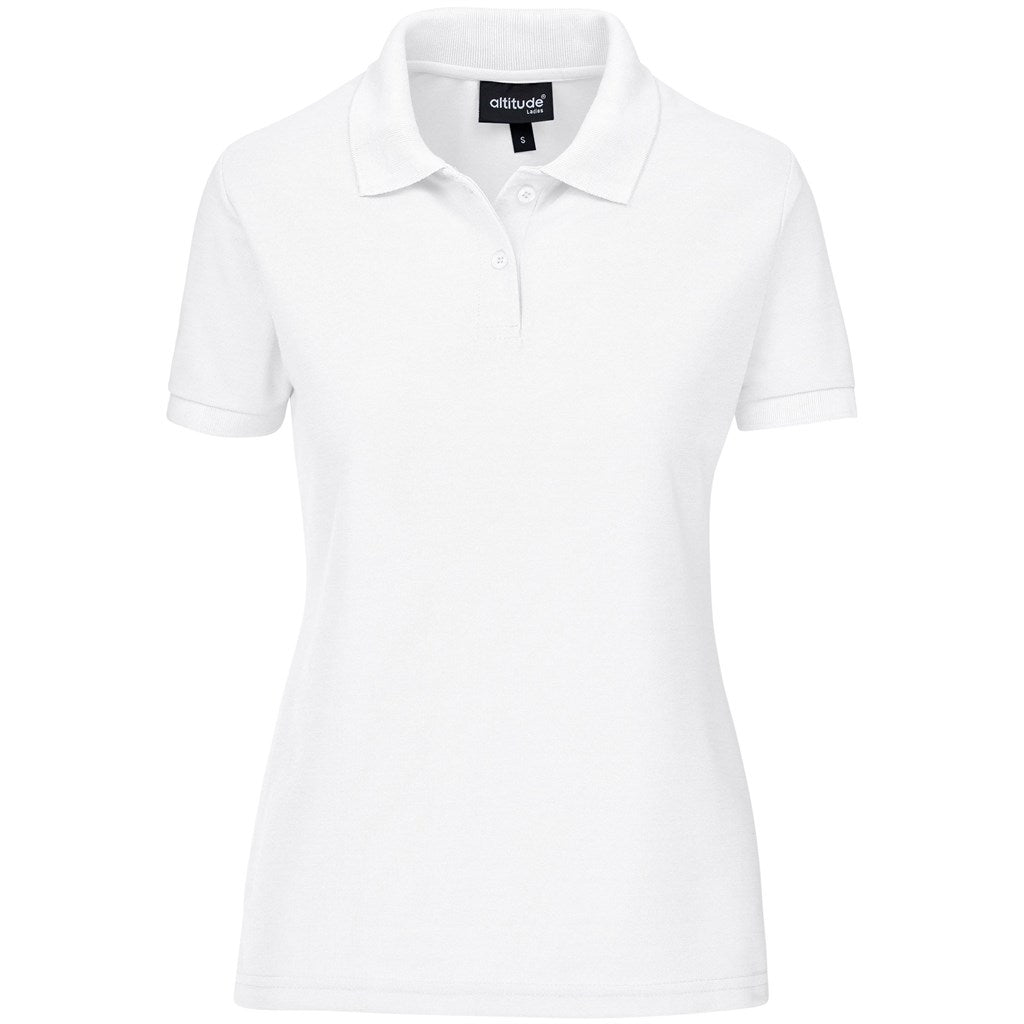 Ladies Everyday Golf Shirt in White — Print Fast Express