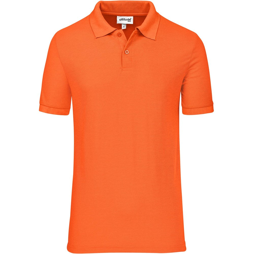 Mens Everyday Golf Shirt in Orange — Print Fast Express