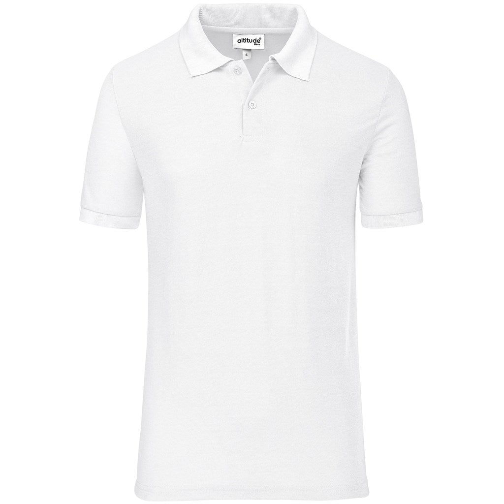 Mens Everyday Golf Shirt in White — Print Fast Express