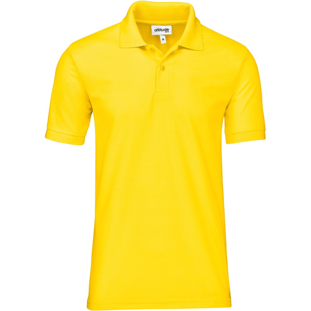 Mens Everyday Golf Shirt in Yellow — Print Fast Express