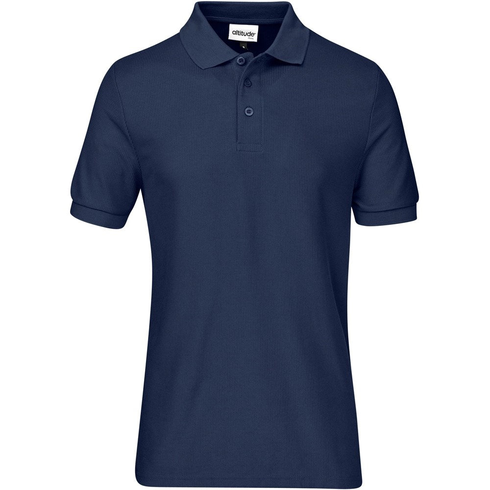 Mens Exhibit Golf Shirt in Navy — Print Fast Express