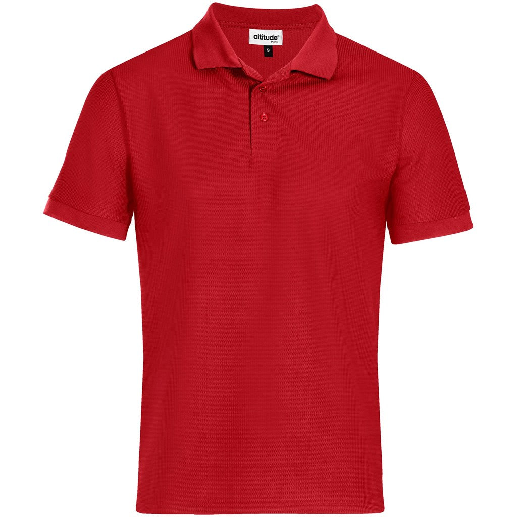 Mens Exhibit Golf Shirt in Red — Print Fast Express