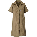 Marriot Polycotton Housecoat in Khaki — Print Fast Express