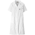 Marriot Polycotton Housecoat in White — Print Fast Express