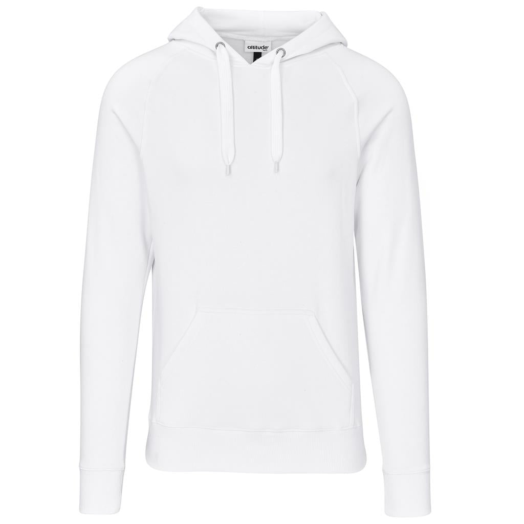 Mens Harvard Heavyweight Hooded Sweater in White — Print Fast Express