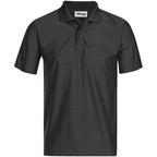 Mens Milan Golf Shirt in Black — Print Fast Express